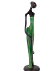 Abdoulaye's bronze 25cm green n°3 