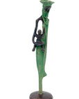 Abdoulaye's bronze 25cm green n°4 