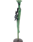 Abdoulaye's bronze 25cm green n°4 