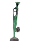 Abdoulaye's bronze 25cm green n°8 