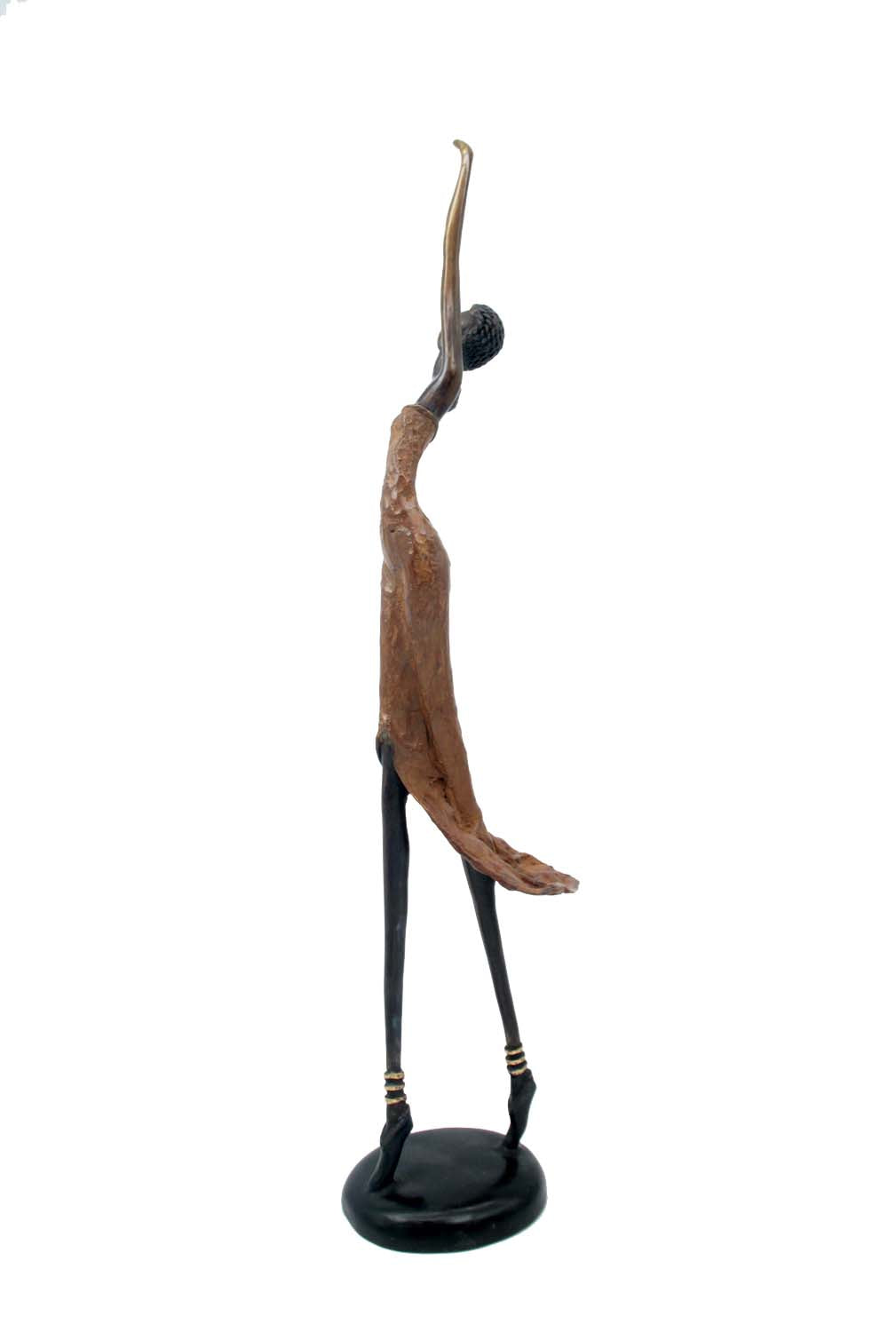 Bronze danseuse 55 cm marron n°1 Bronzes d'Afrique