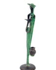 Abdoulaye's bronze 25cm green n°8 
