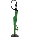 Abdoulaye's bronze 25cm green n°12 