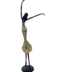 Bronze danseuse 55 cm vert n°1 Bronzes d'Afrique