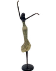 Bronze danseuse 55 cm vert n°1 Bronzes d'Afrique