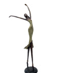 Bronze danseuse 55 cm vert n°1 Bronzes d'Afrique