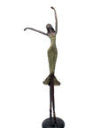 Bronze danseuse 55 cm vert n°1 Bronzes d'Afrique