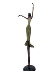 Bronze danseuse 55 cm vert n°1 Bronzes d'Afrique