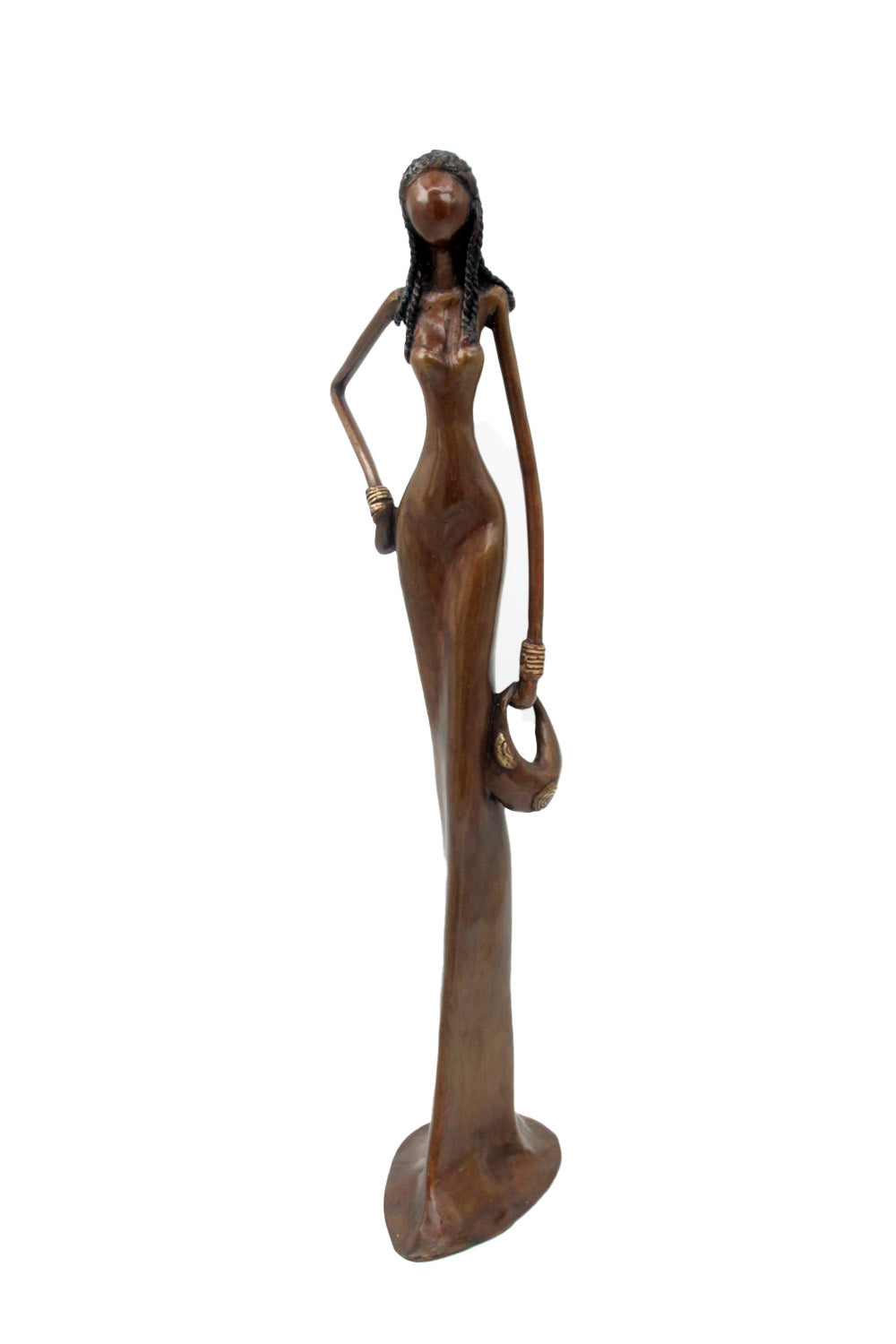 Bronze Issouf sans socle 55 cm marron n°1 Bronzes d'Afrique