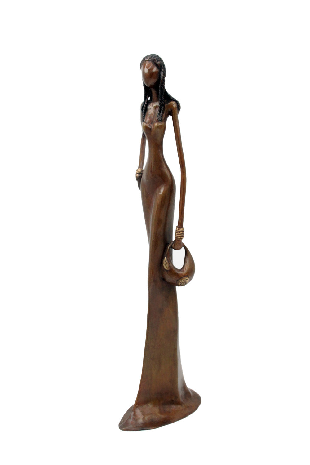 Bronze Issouf sans socle 55 cm marron n°1 Bronzes d'Afrique