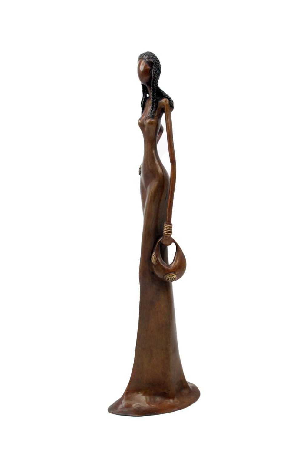 Bronze Issouf sans socle 55 cm marron n°1 Bronzes d'Afrique