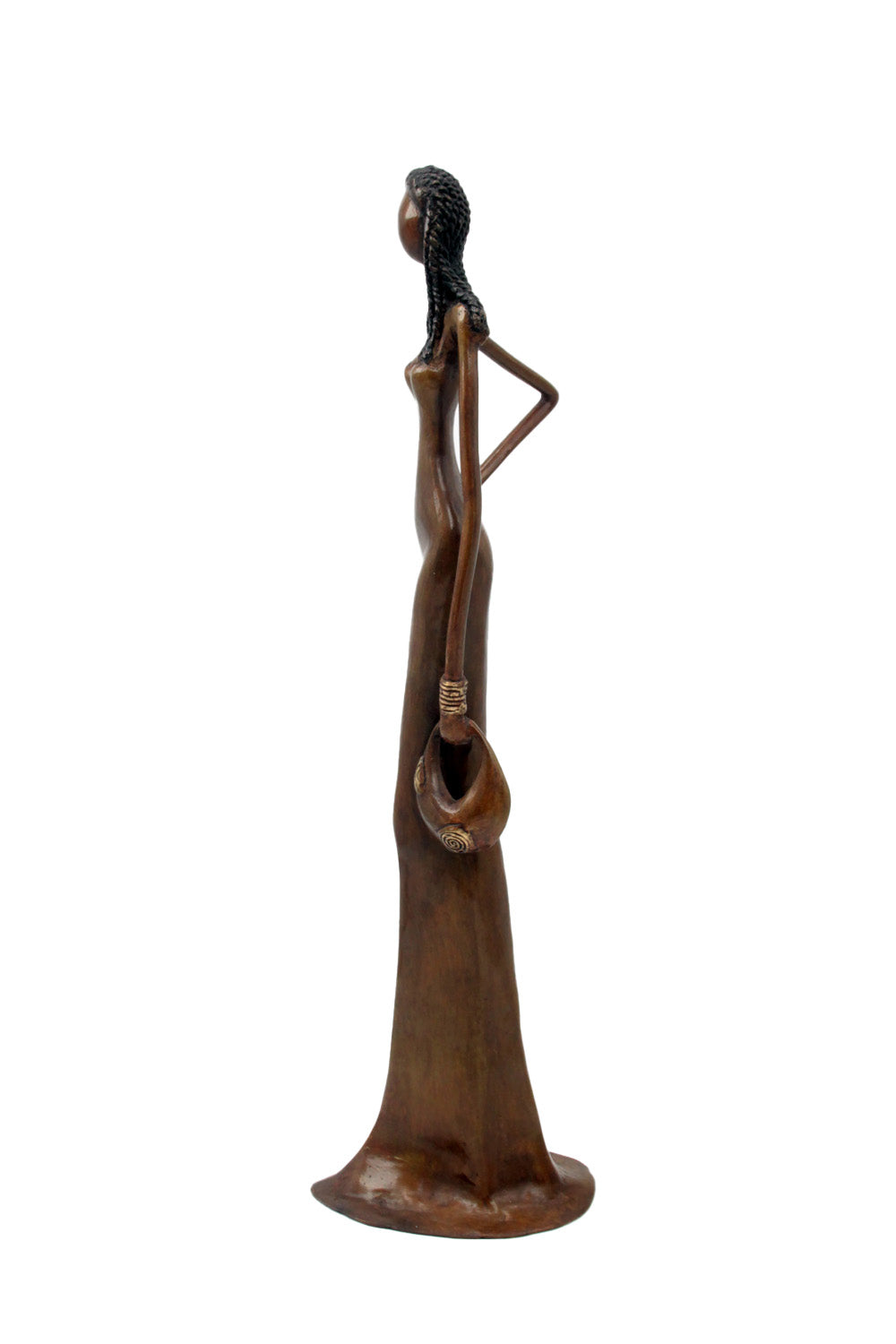Bronze Issouf sans socle 55 cm marron n°1 Bronzes d'Afrique