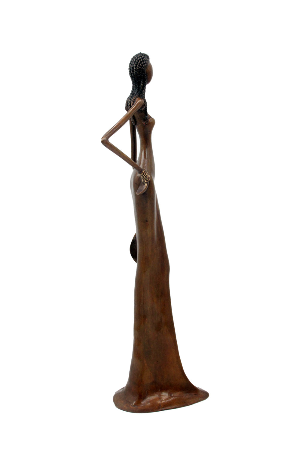 Bronze Issouf sans socle 55 cm marron n°1 Bronzes d'Afrique