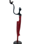 Abdoulaye's bronze 25cm red n°2 