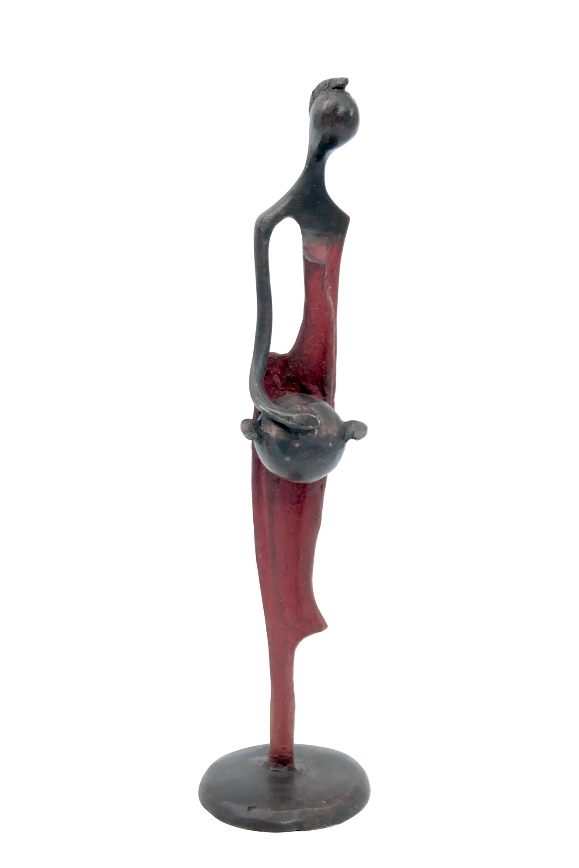 Abdoulaye's bronze 25cm red n°5 