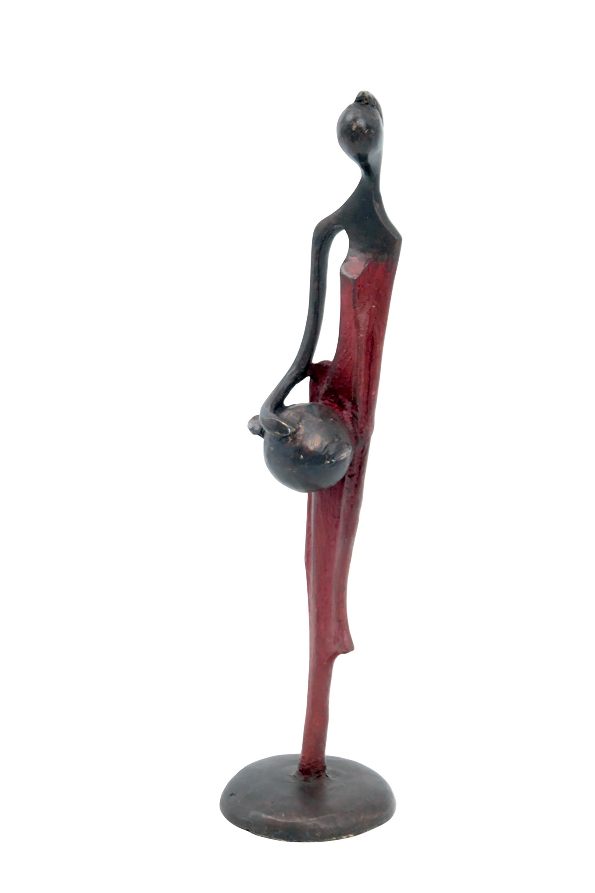 Abdoulaye's bronze 25cm red n°5 