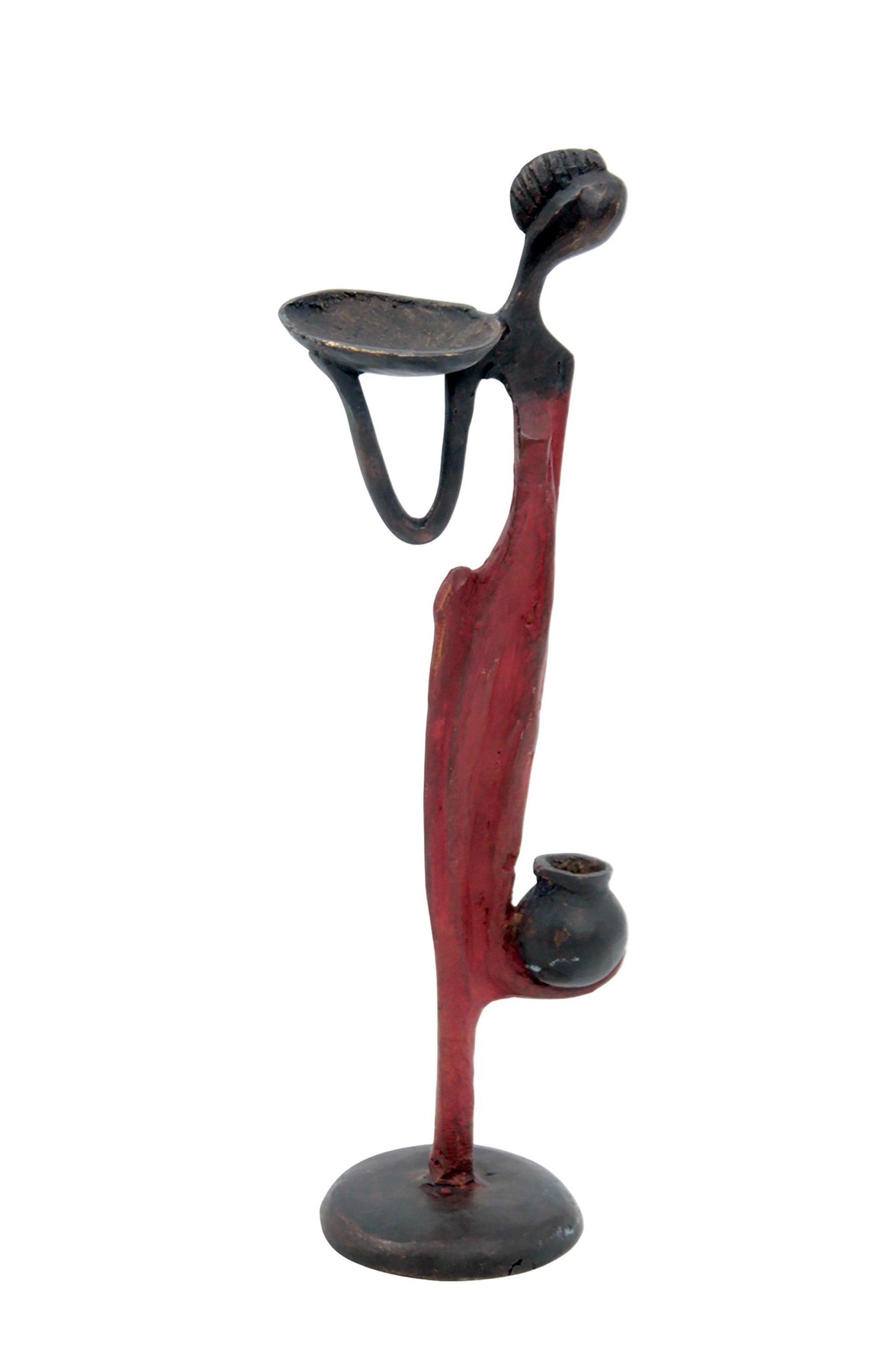 Abdoulaye's bronze 25cm red n°8 