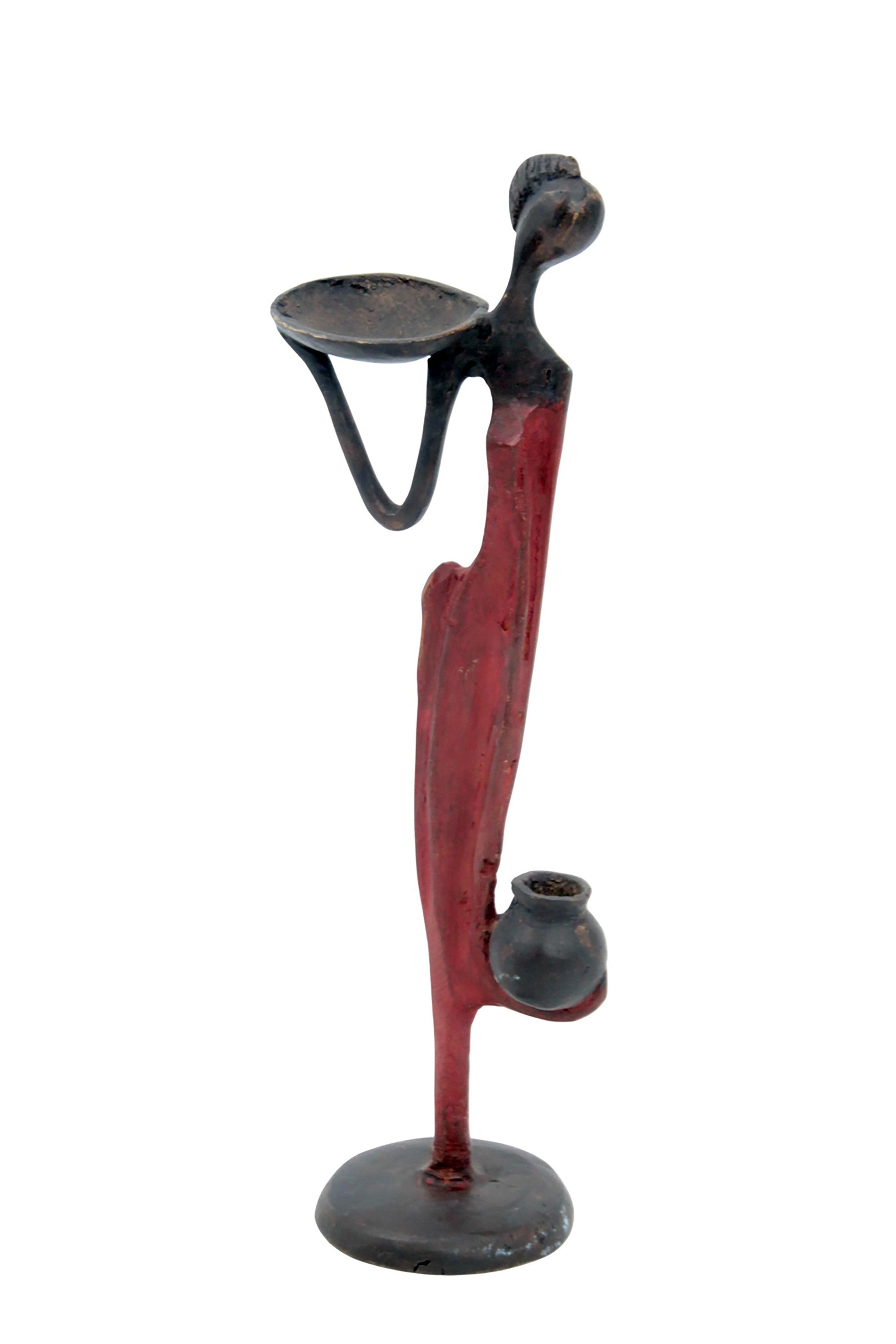 Abdoulaye's bronze 25cm red n°8 