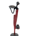 Abdoulaye's bronze 25cm red n°8 
