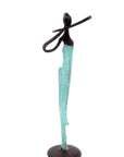 Abdoulaye's bronze 25cm turquoise n°1 