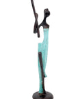Abdoulaye's bronze 25cm turquoise n°3 