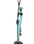 Abdoulaye's bronze 25cm turquoise n°4 