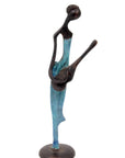 Abdoulaye's bronze 25cm blue n°1 