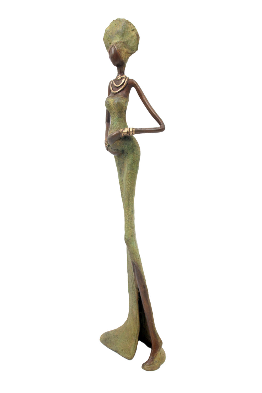 Bronze Issouf 55 cm vert n°1 Bronzes d'Afrique