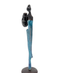 Abdoulaye's bronze 25cm blue n°2 