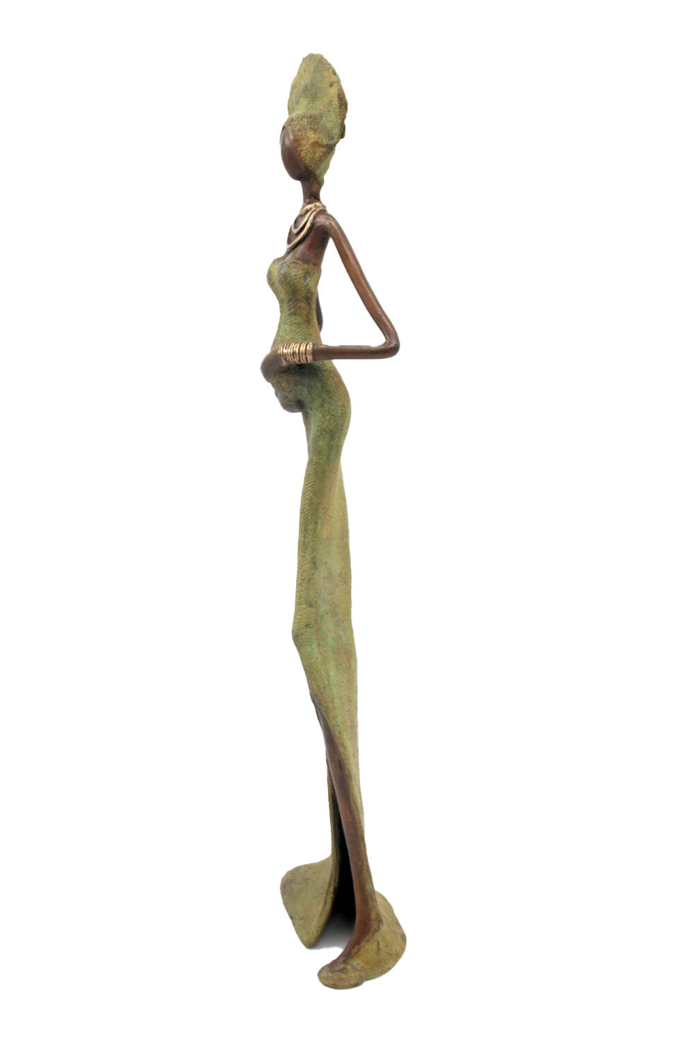 Bronze Issouf 55 cm vert n°1 Bronzes d'Afrique