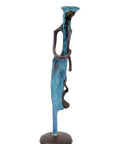 Abdoulaye's bronze 25cm blue n°6 
