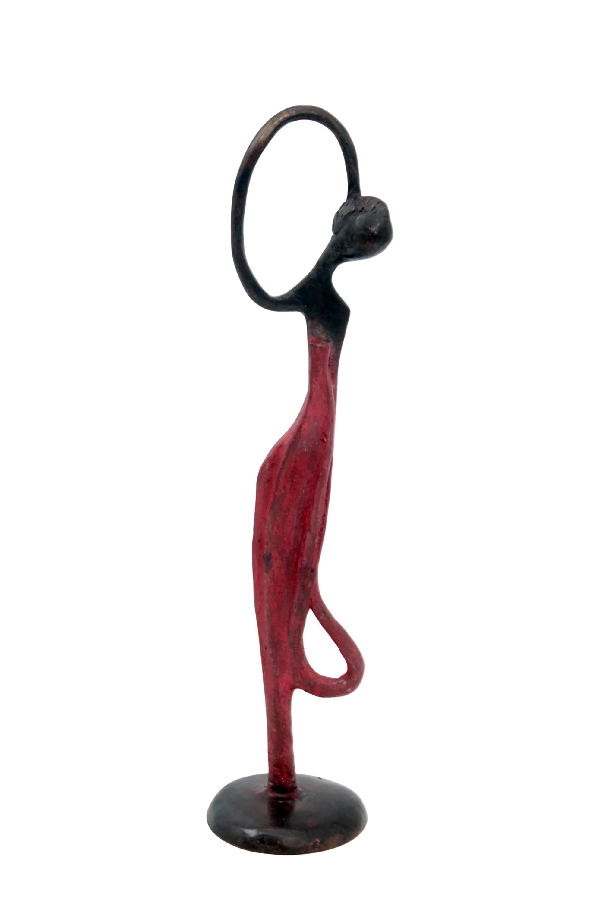 Abdoulaye's bronze 25cm red n°11 