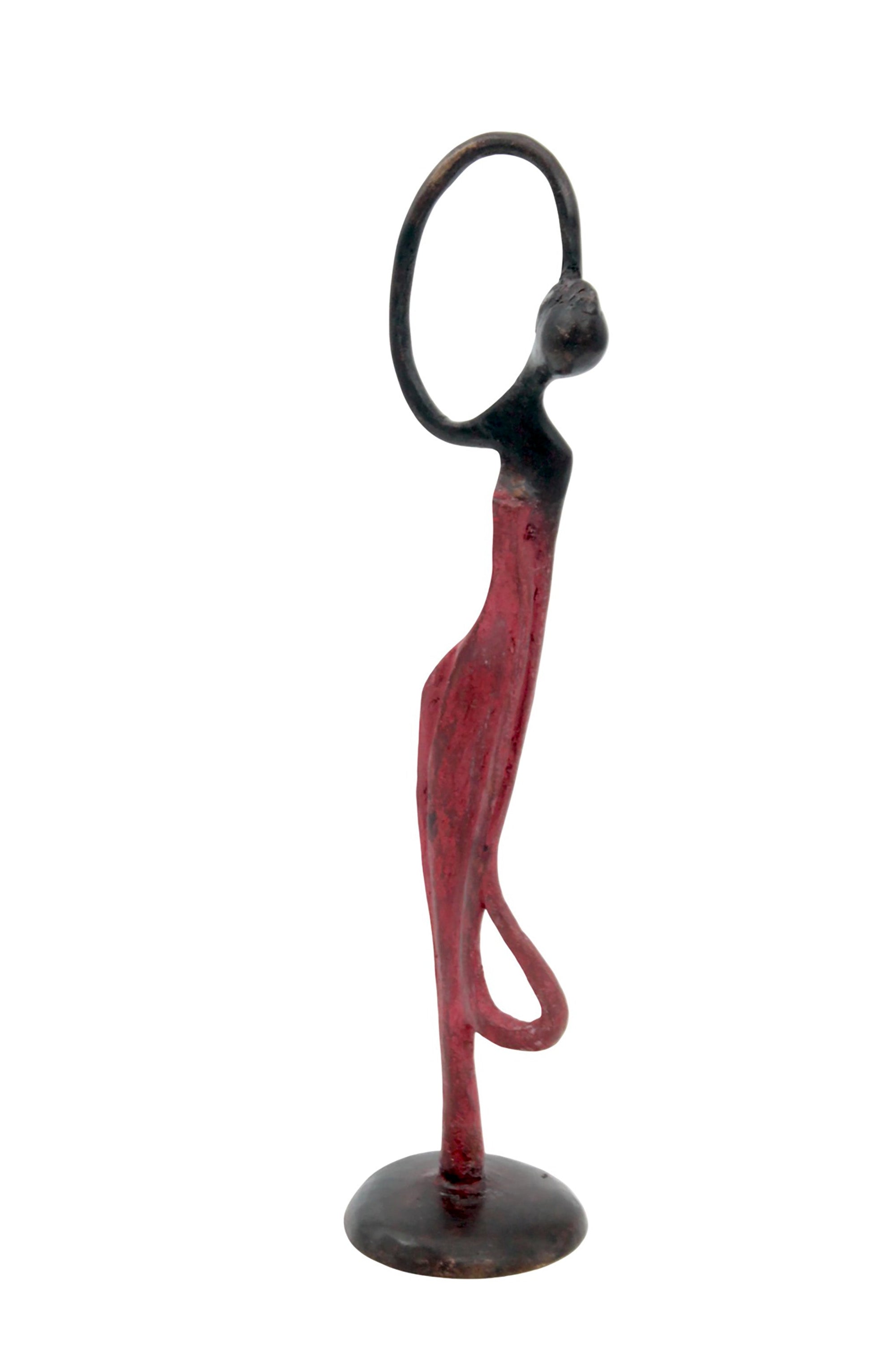 Abdoulaye's bronze 25cm red n°11 