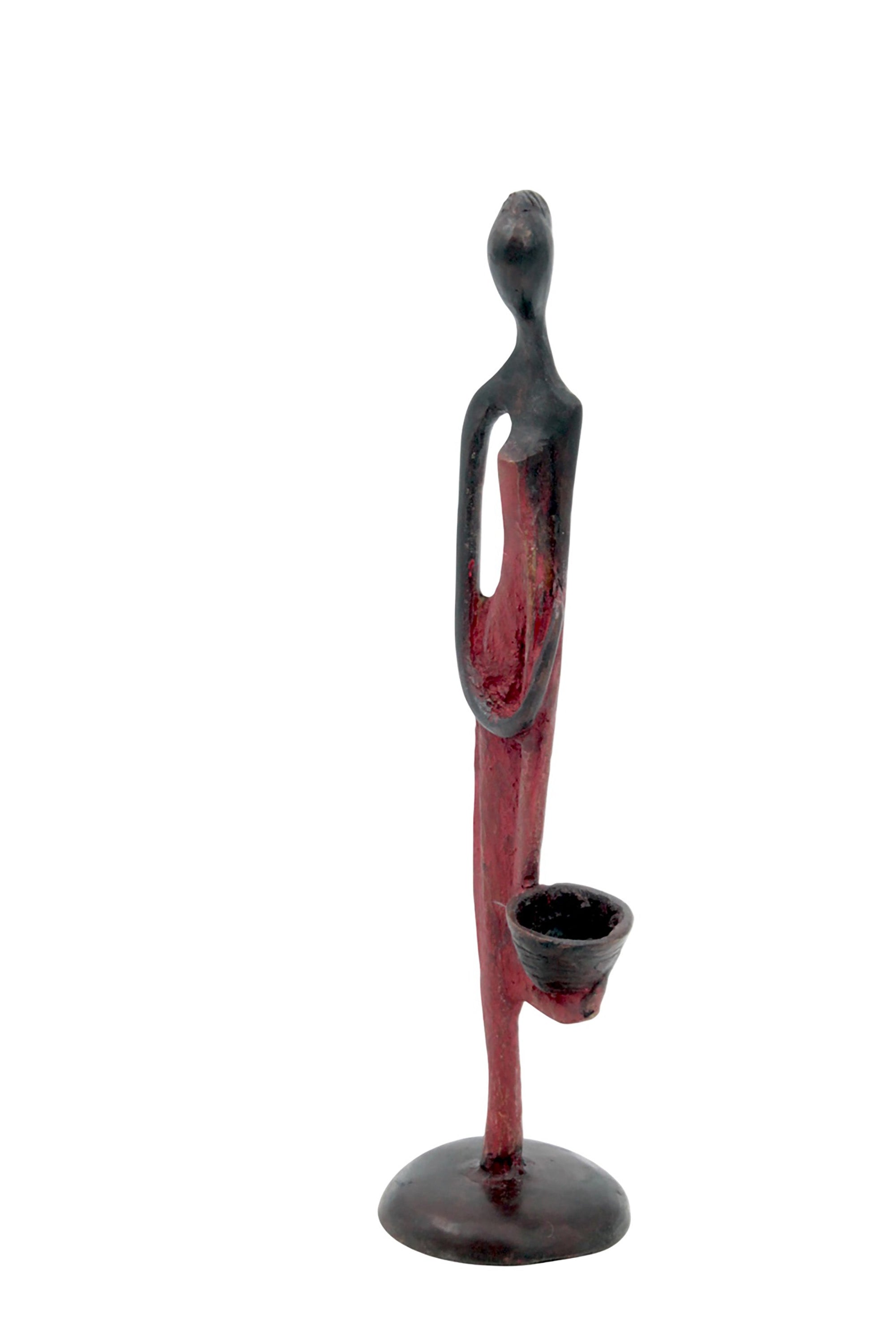 Abdoulaye's bronze 25cm red n°12 