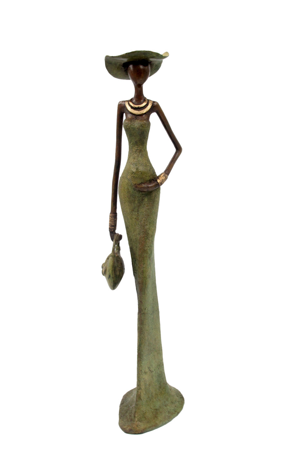 Bronze Issouf 55 cm vert n°4 Bronzes d'Afrique