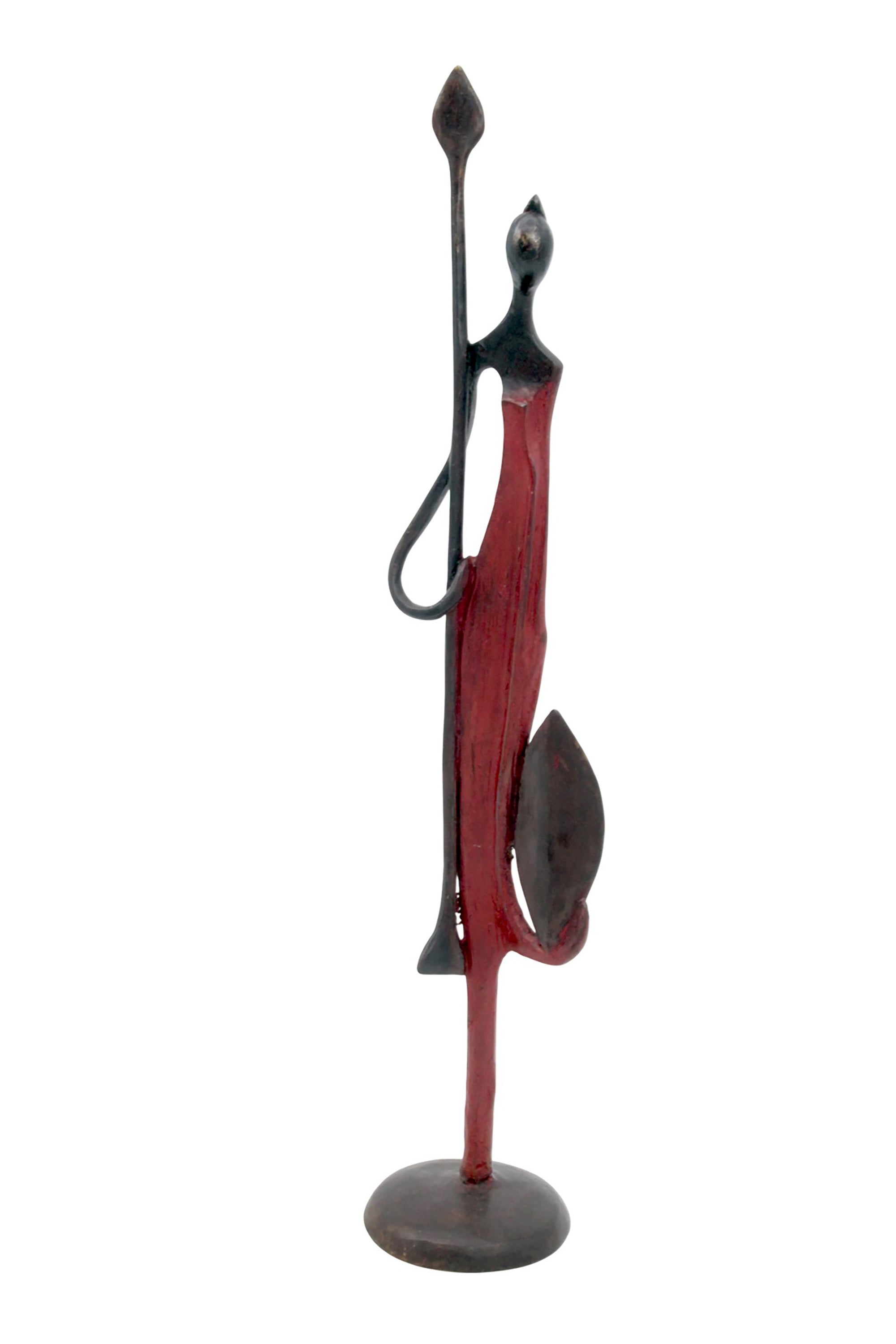 Bronze d'Abdoulaye 35cm rouge n°2 
