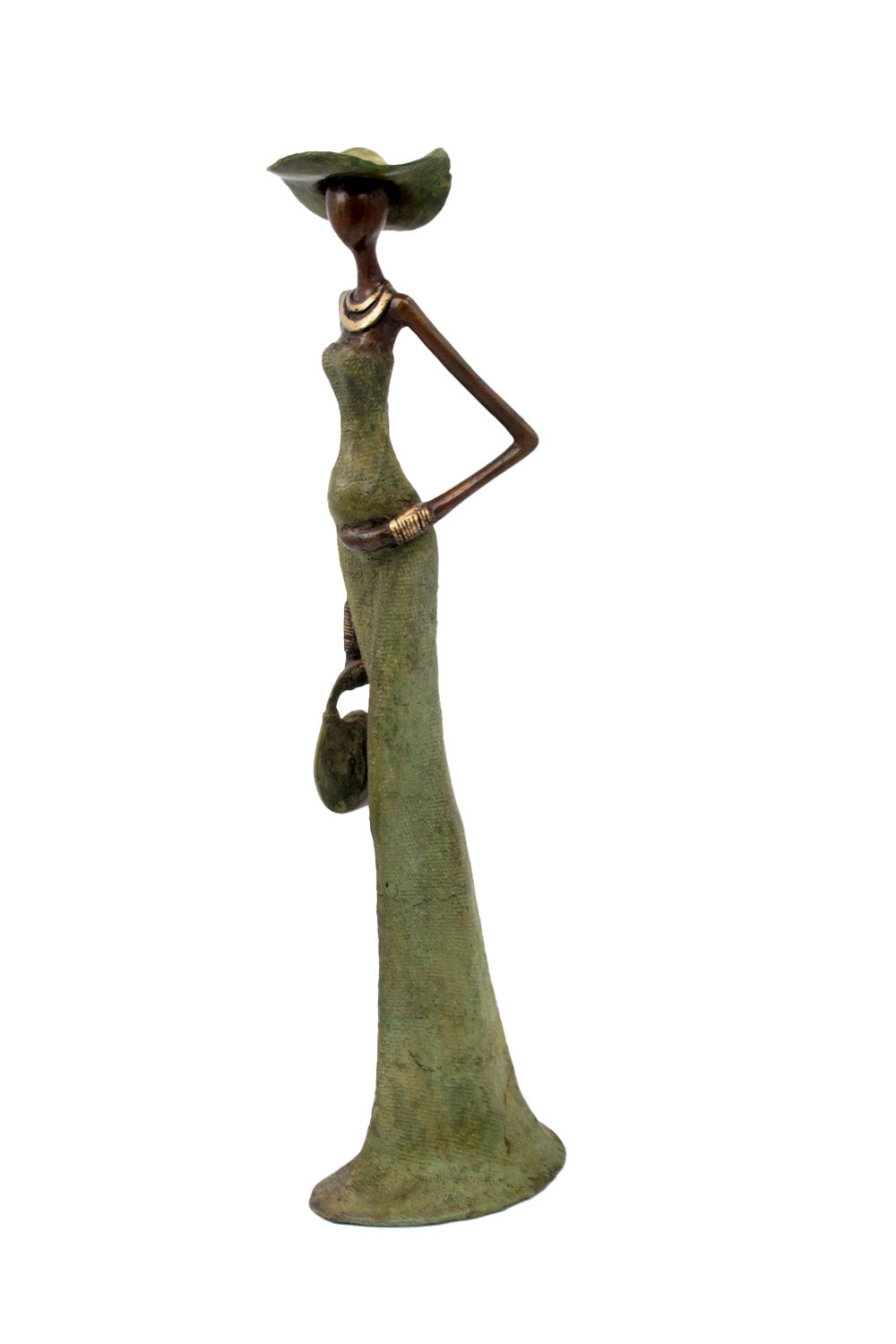 Bronze Issouf 55 cm vert n°4 Bronzes d'Afrique