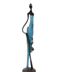 Bronze d'Abdoulaye 35cm bleu n°5 