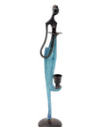 Bronze d'Abdoulaye 35cm bleu n°6 