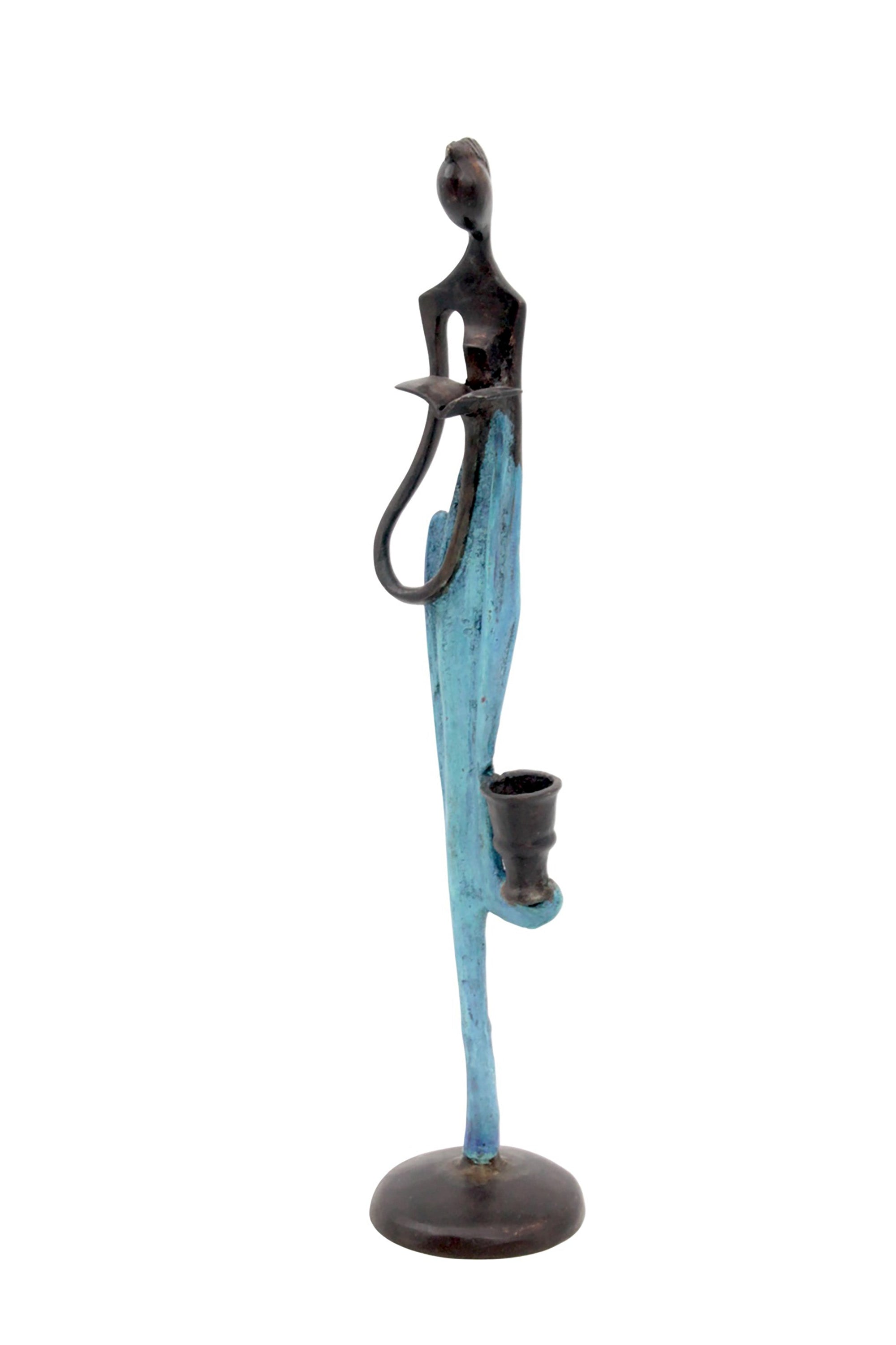 Bronze d'Abdoulaye 35cm bleu n°6 