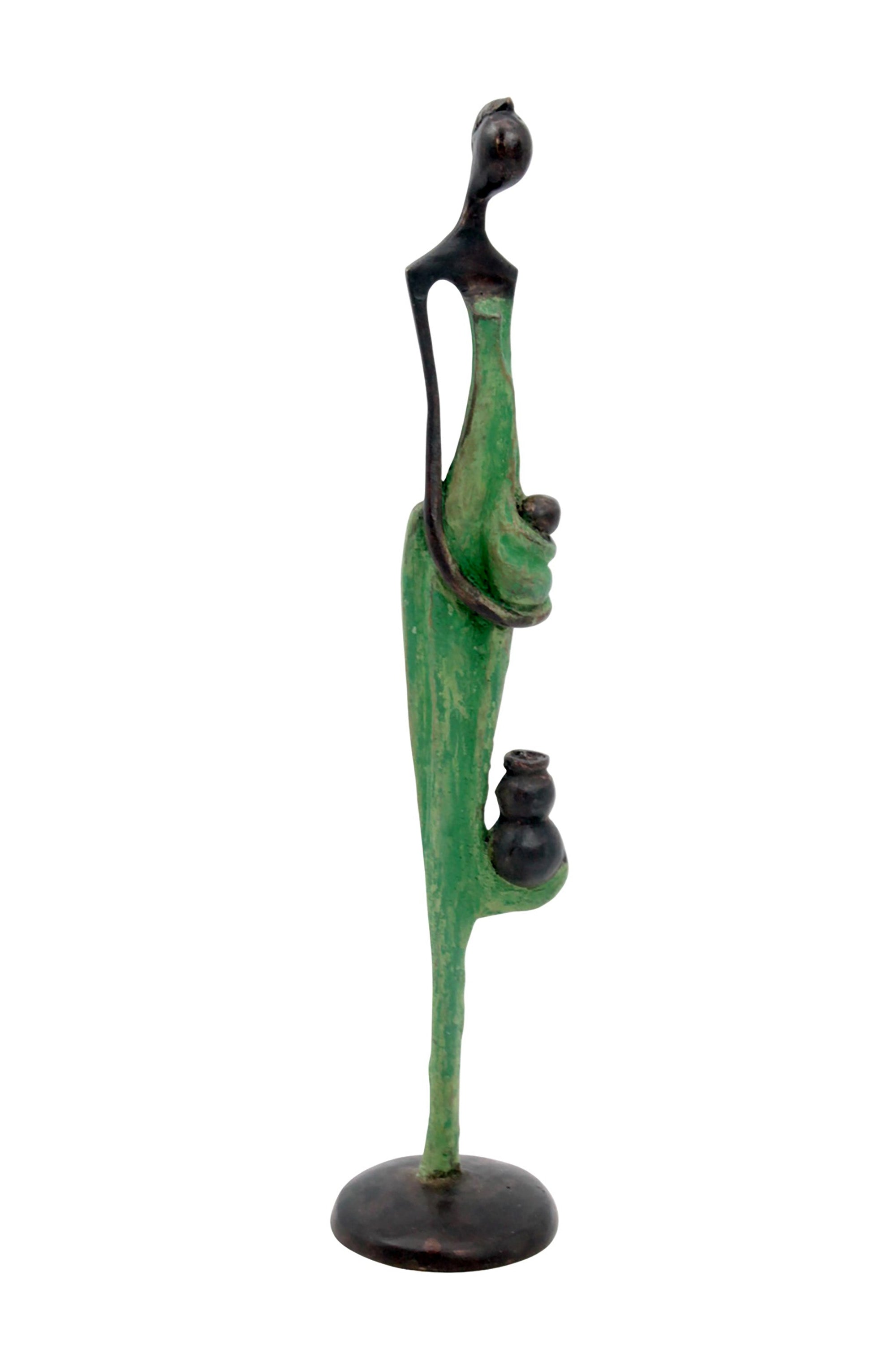 Bronze d'Abdoulaye 35cm vert n°3 