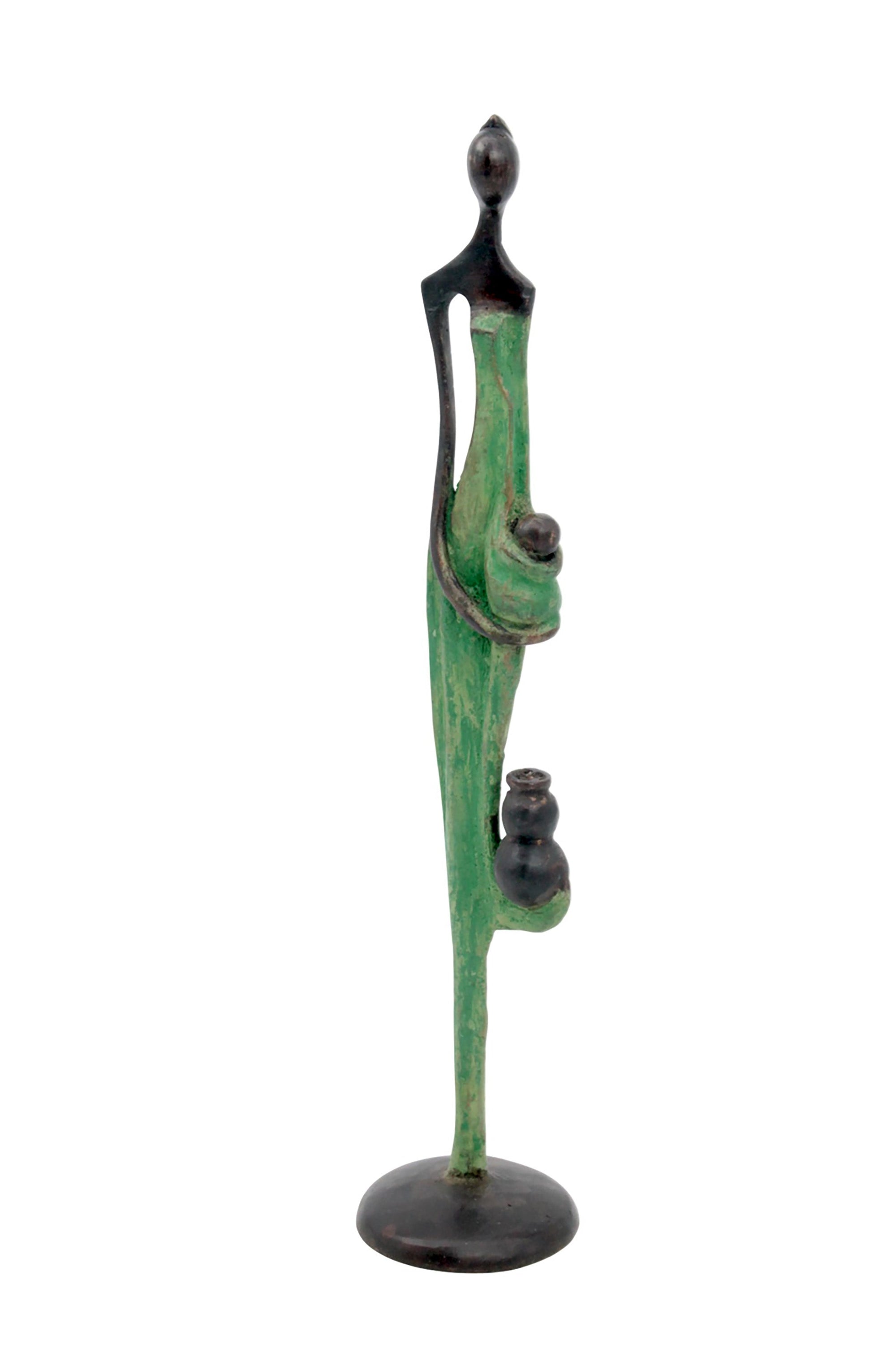 Bronze d'Abdoulaye 35cm vert n°3 