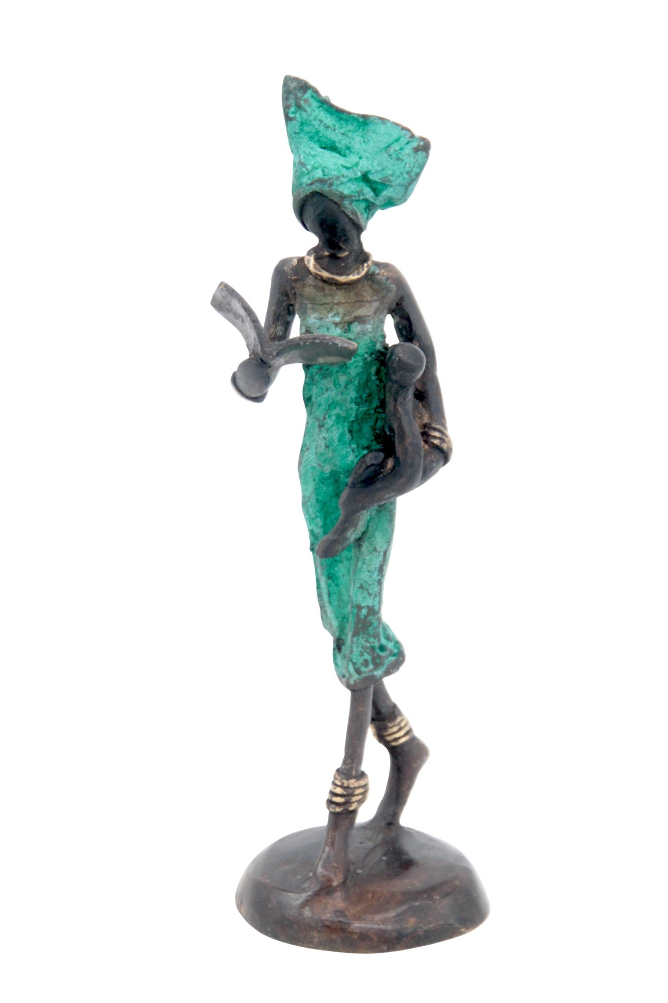 Bronze 15 cm vert n°6 