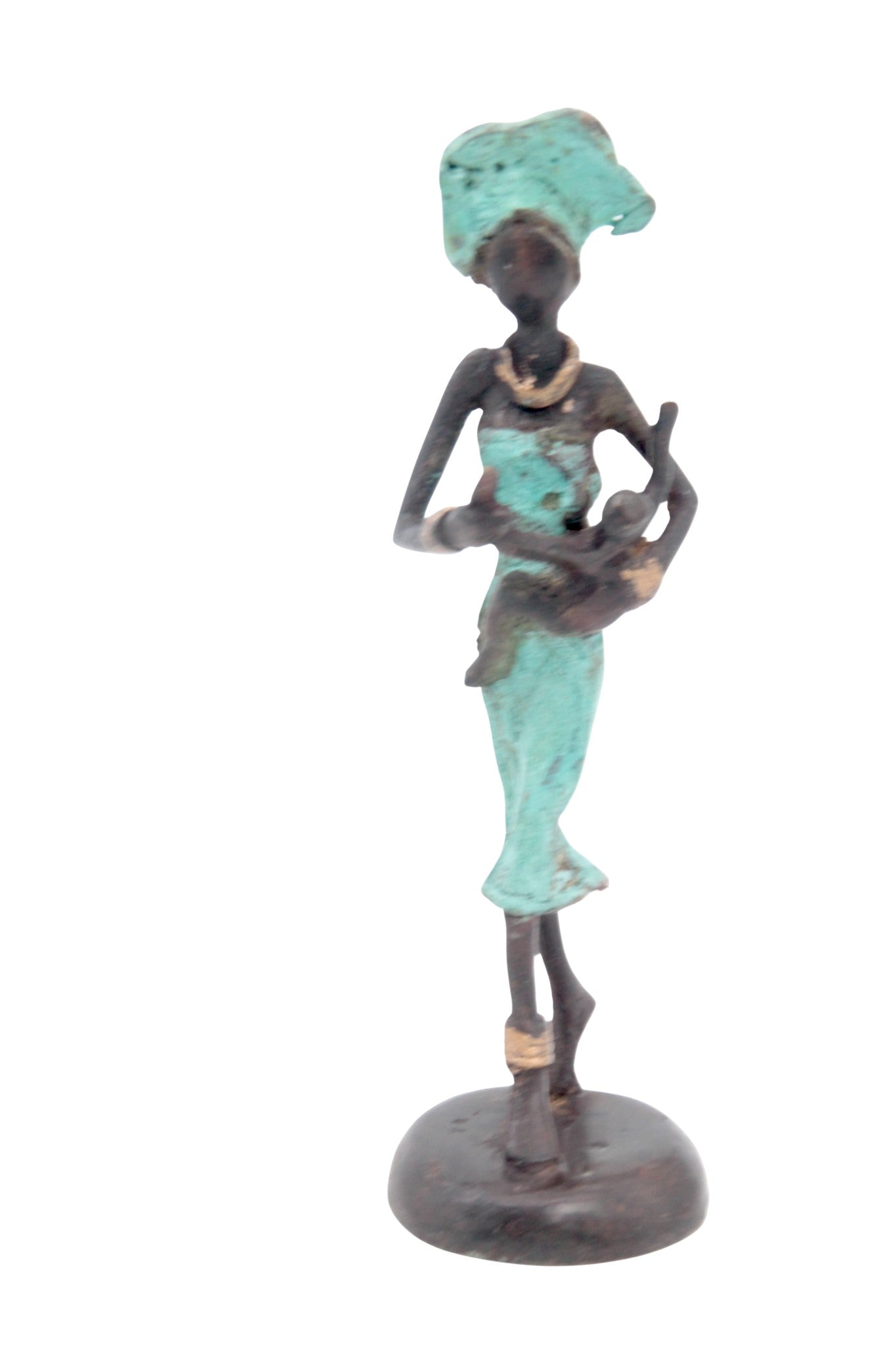 Bronze 15 cm turquoise n°6 