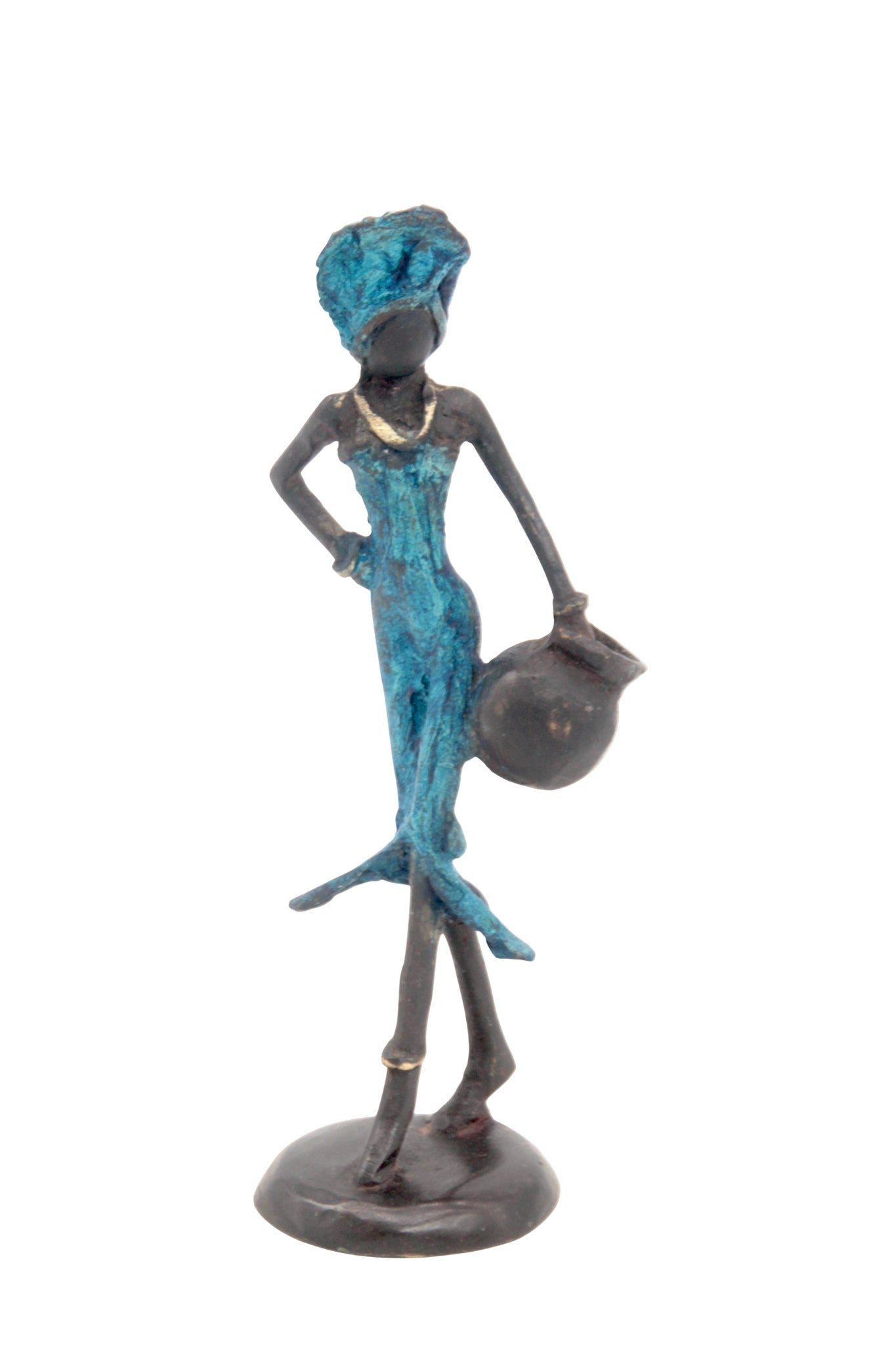 Bronze 15 cm bleu n°1 