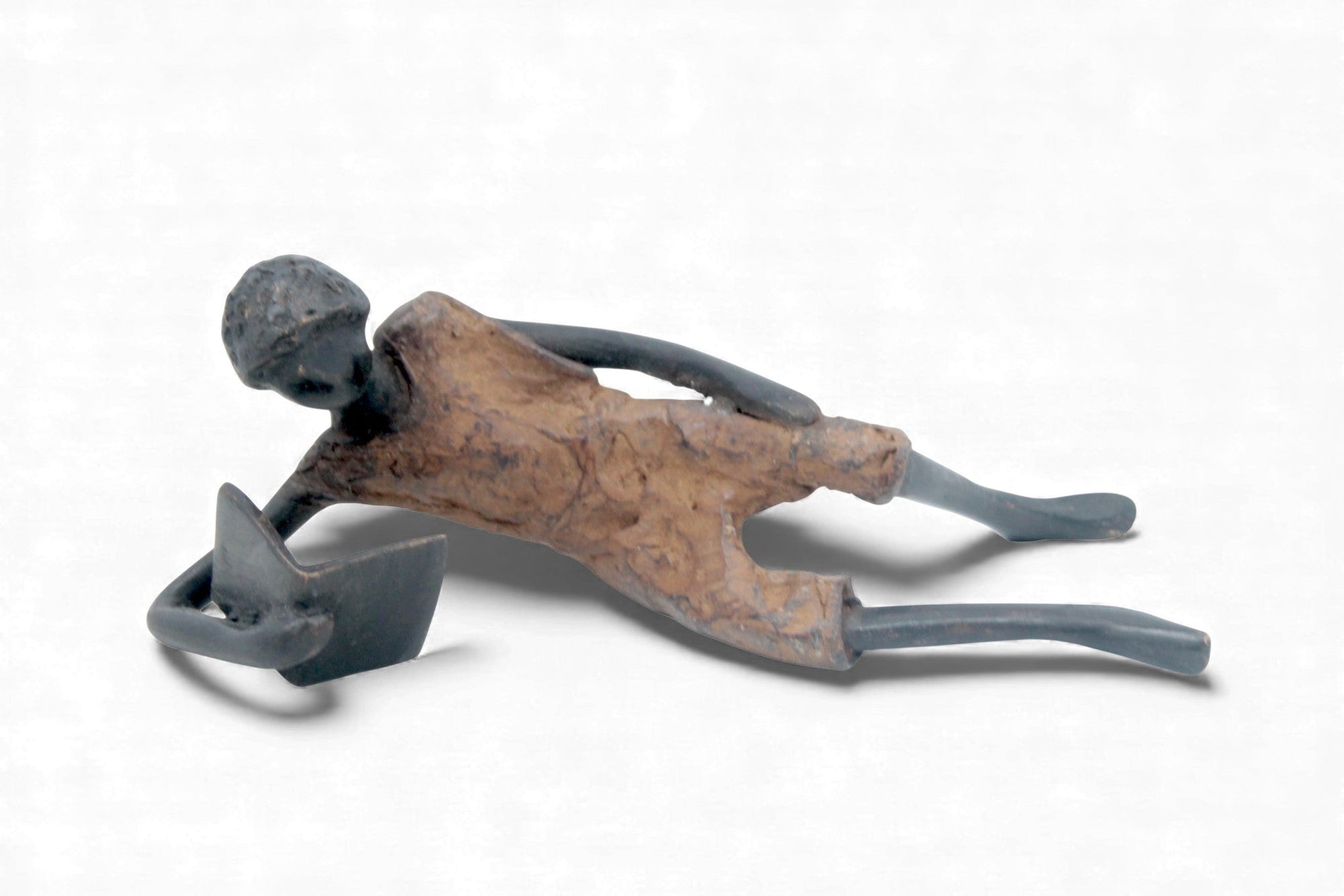 Bronze allongé 20 cm marron n°1 