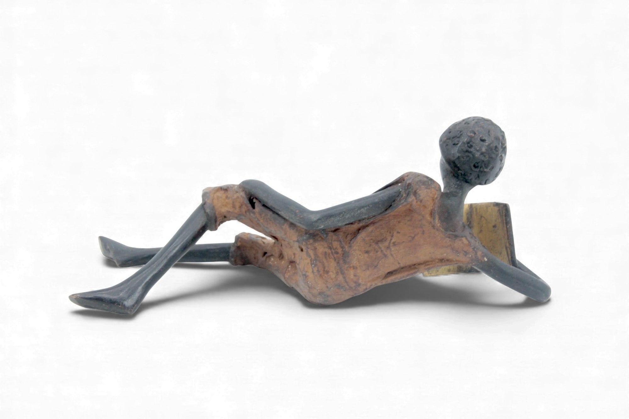 Bronze allongé 20 cm marron n°1 