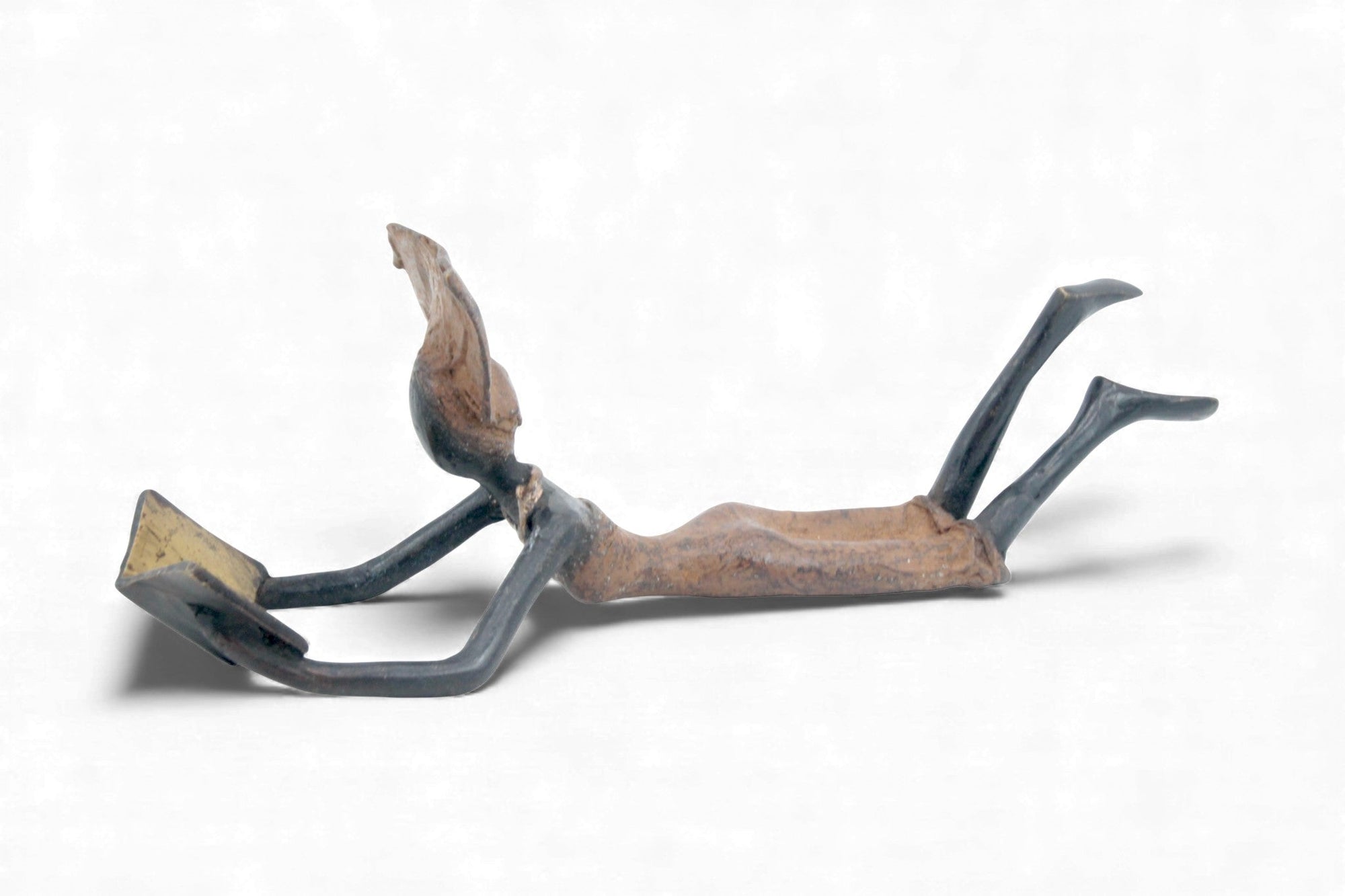 Bronze allongé 20 cm marron n°2 