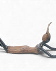 Bronze allongé 20 cm marron n°2 