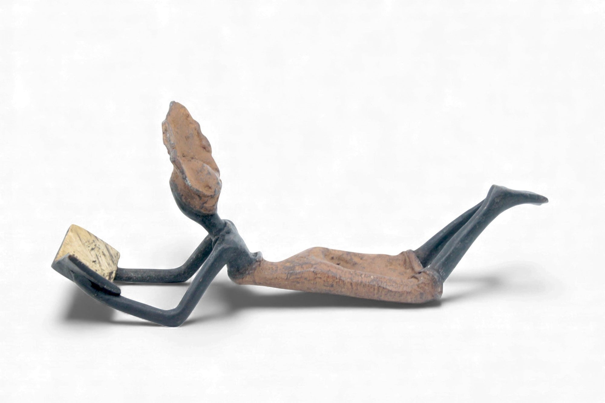 Bronze allongé 20 cm marron n°6 
